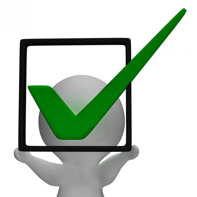 Free stock image of Holding Checkbox Or Check Box Shows Approval Or Checked created by Stuart Miles