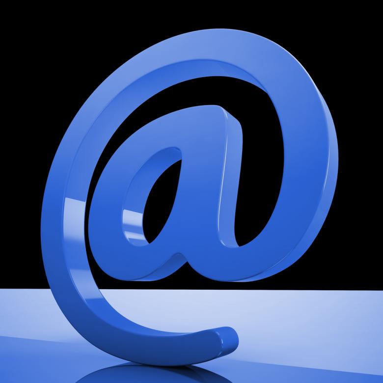 Free stock image of At Sign Mean Email Correspondence on Web created by Stuart Miles