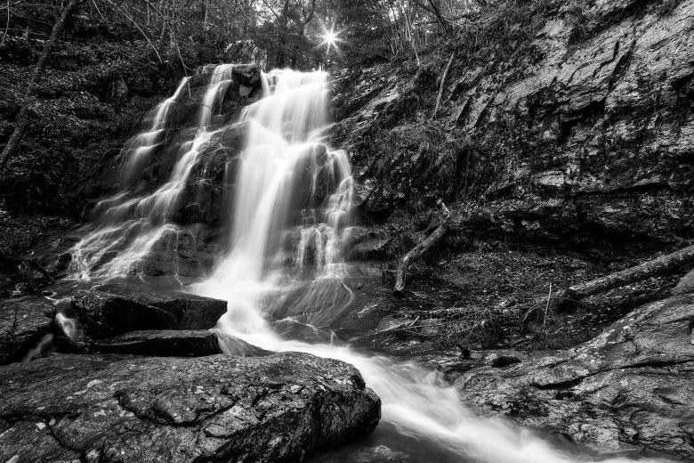 Free stock image of Jones Sun Waterfall - Black & White created by Nicolas Raymond