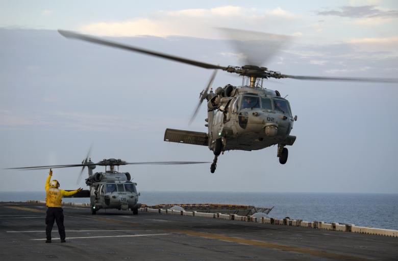 Free stock image of MH-60S Sea Hawk Helecopter created by StockMix