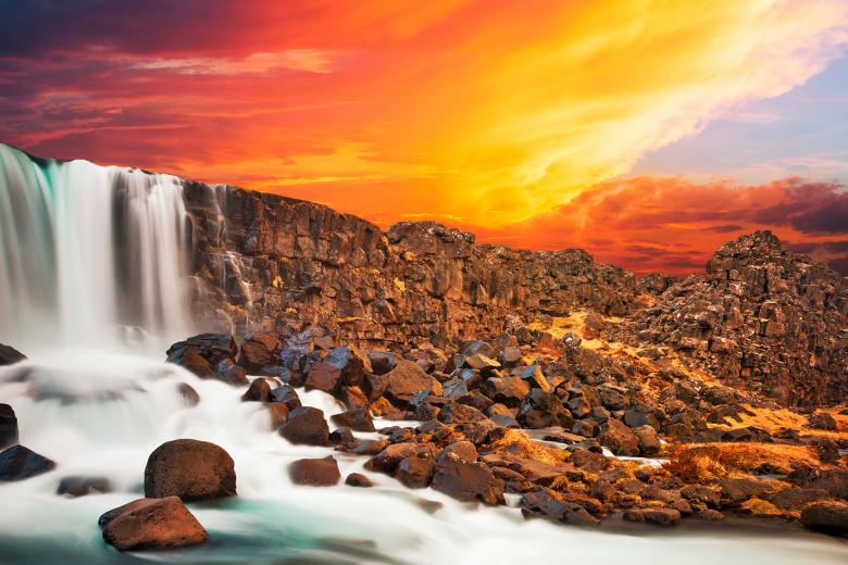 Free stock image of Glowing Axe Falls created by Nicolas Raymond