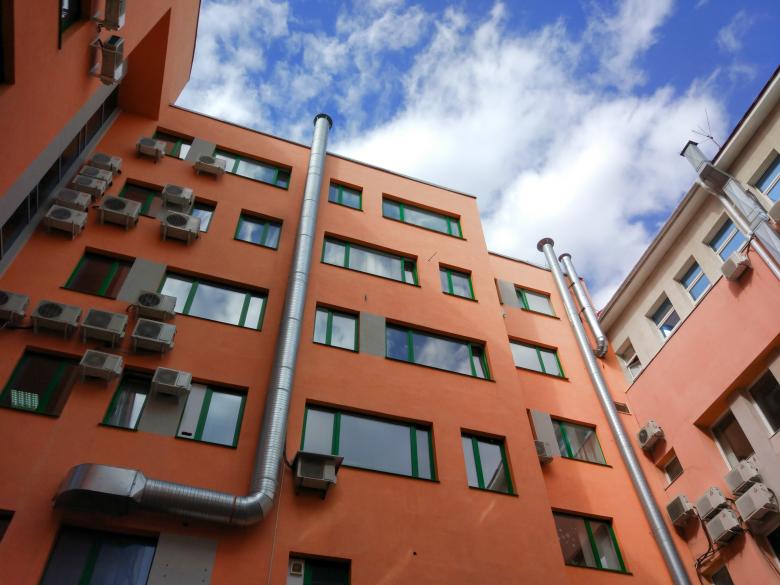 Free stock image of Modern Building with Chimney created by 2happy