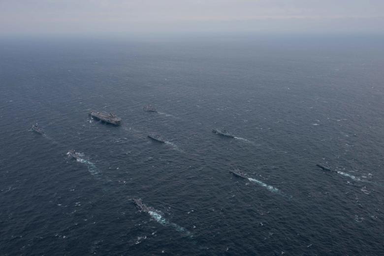 Free stock image of Navy Aircraft Carrier Battlegroup created by StockMix