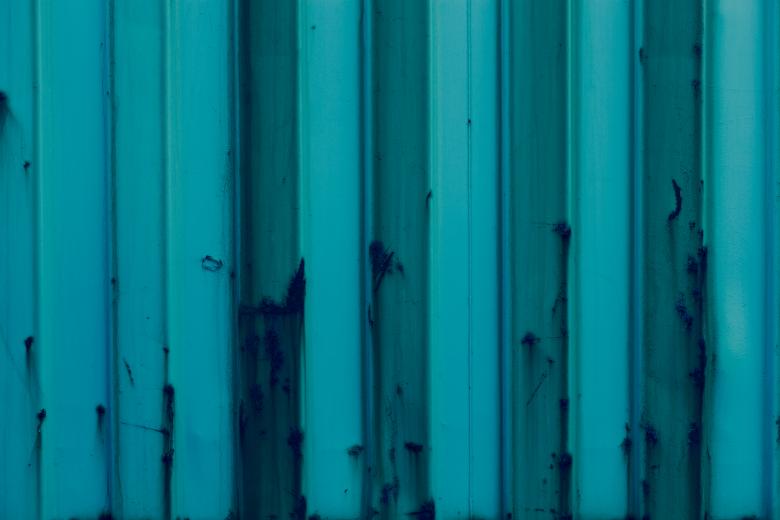 Free stock image of Blue Corrugated Fence Background created by Free Texture Friday