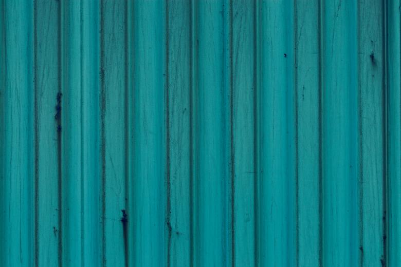 Free stock image of Blue Corrugated Fence Texture created by Free Texture Friday