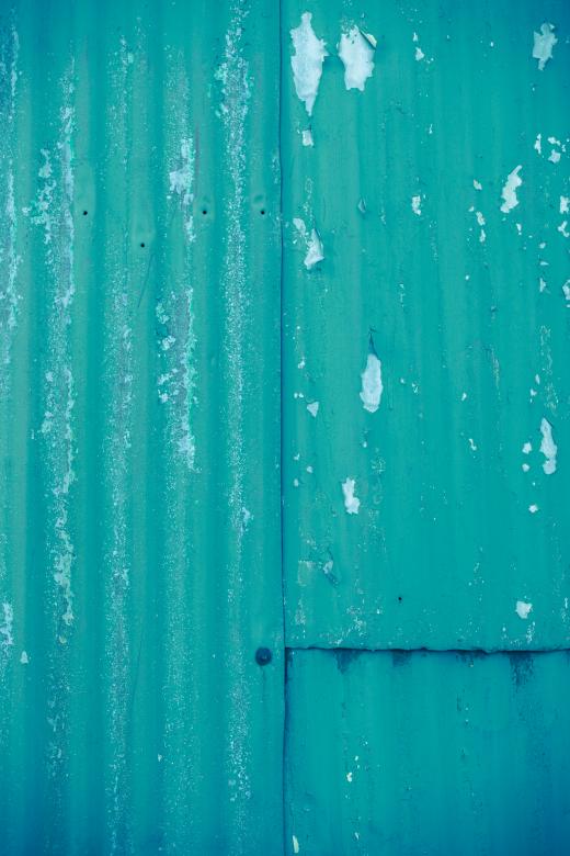 Free stock image of Corrugated Cyan Metal Sheet created by Free Texture Friday
