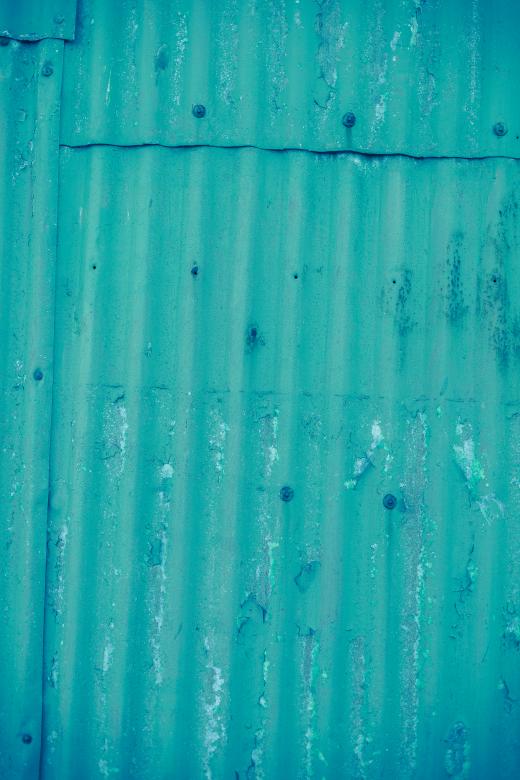 Free stock image of Corrugated Cyan Metal Sheet Texture created by Free Texture Friday