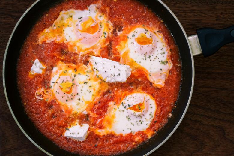 Free stock image of Tomato Egg Pasta Pan created by Ulei de masline din Olympia
