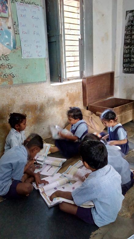 Free stock image of Pupils busy writing created by Kanduri Narasimha Charyulu