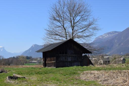 Dark Wooden Shed in the Country - Free Stock Photo