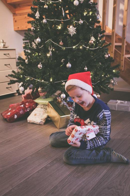 Free stock image of Young Boy Opening Christmas Presents created by Bjorgvin