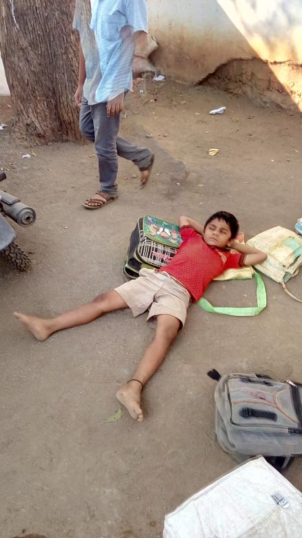 Free stock image of Rest position of a boy created by Kanduri Narasimha Charyulu