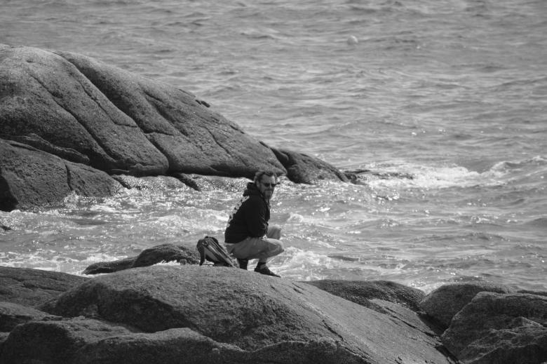 Free stock image of Man Down by the Rocky Shore created by Richard Revel