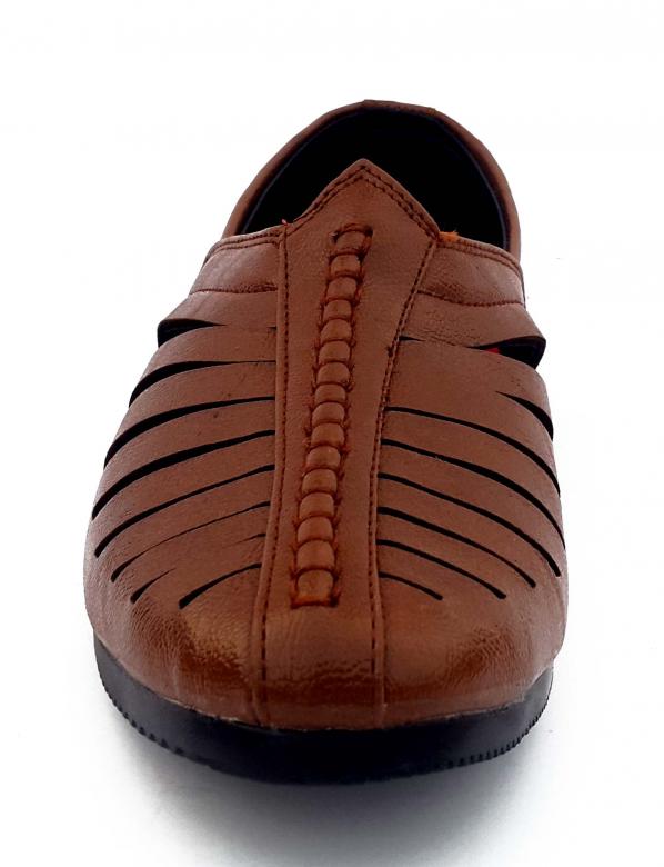 Free stock image of Brown Male Leather Sandal - Front View created by shiv Kumar