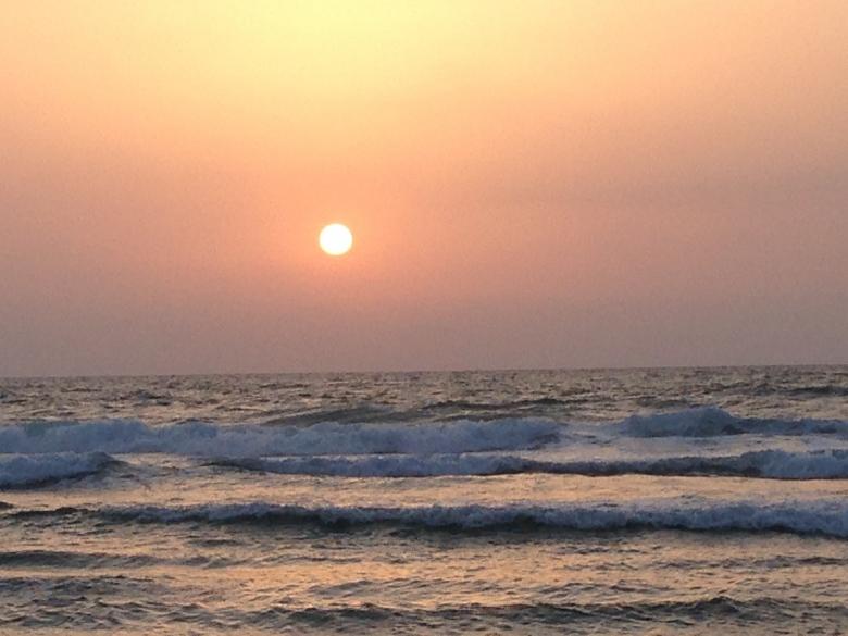 Free stock image of Sunset over the Sea created by Kevin Yegger