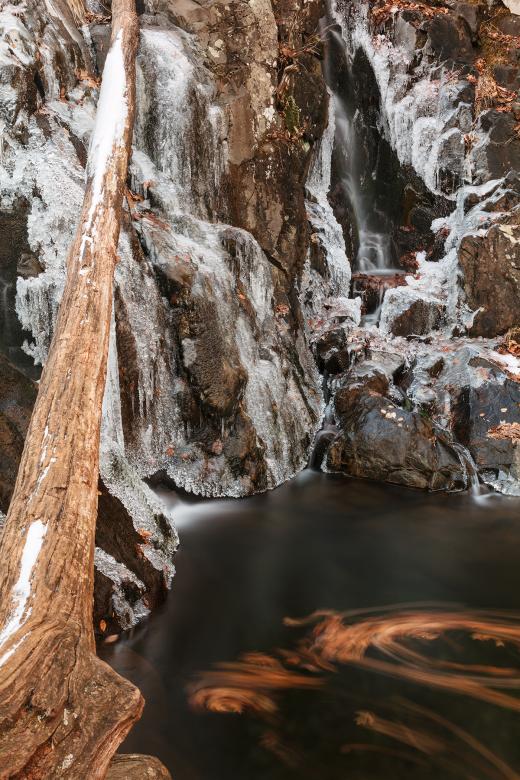 Free stock image of Swirling Seasons Waterfall created by Nicolas Raymond