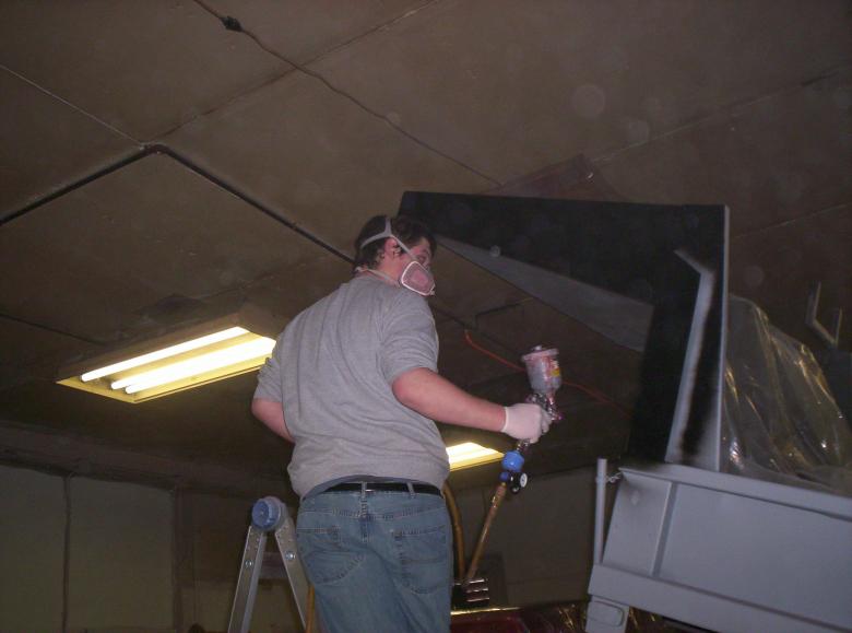 Free stock image of Painting a dump truck created by rudy liggett