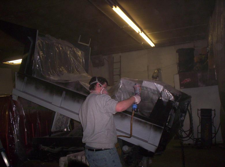 Free stock image of Painting a dump truck created by rudy liggett
