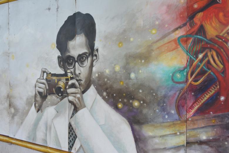 Free stock image of King Bhumibol with His Camera created by Batu Berk
