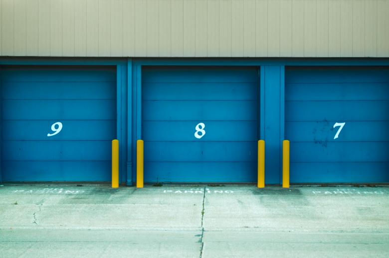 Free stock image of Blue Garage Doors created by Steve A Johnson