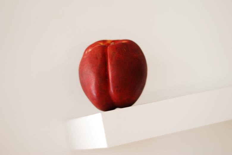 Free stock image of Red Apple on Shelf created by Steve A Johnson