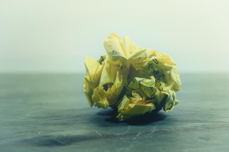 Free stock image of Crumbled Yellow Paper created by Steve A Johnson