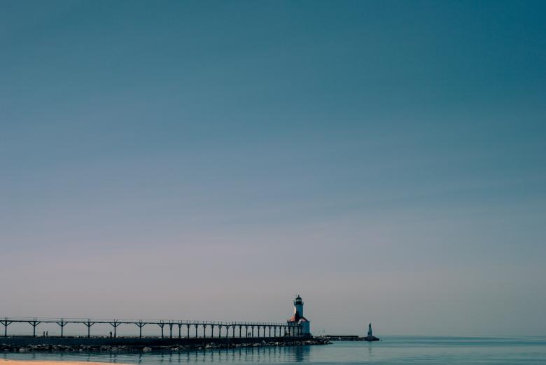 Free stock image of Pier Under Blue Sky created by Steve A Johnson