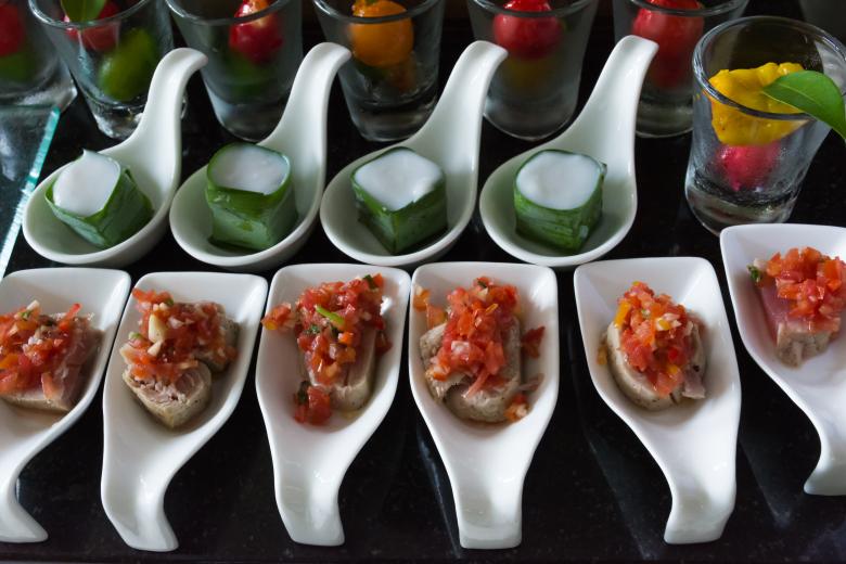 Free stock image of Colorful Starters on Spoons created by Batu Berk
