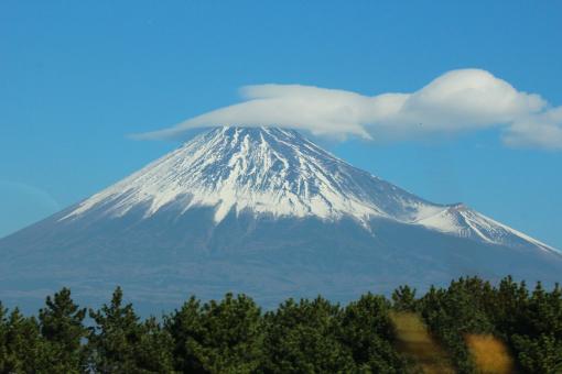 Stratovolcano with Woods in Foreground