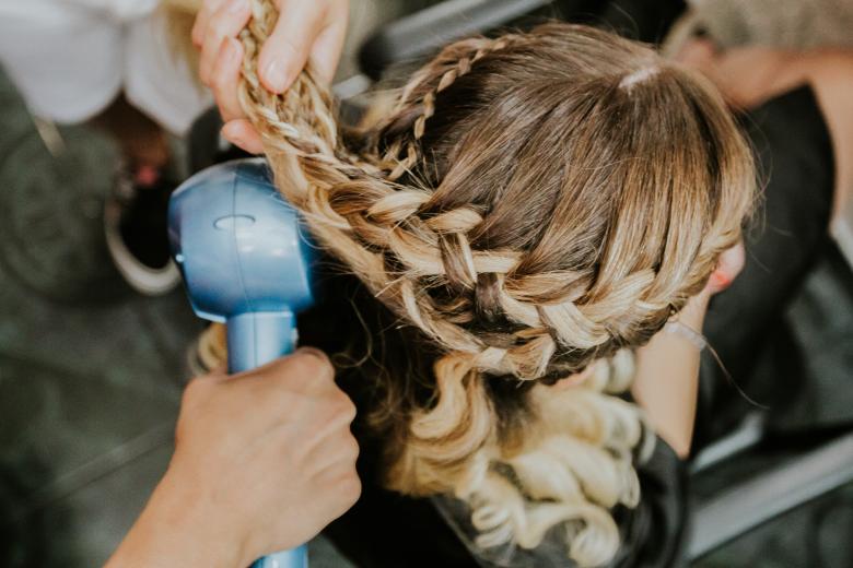 Free stock image of Bride Getting Hair Done on Wedding Day created by Batu Berk