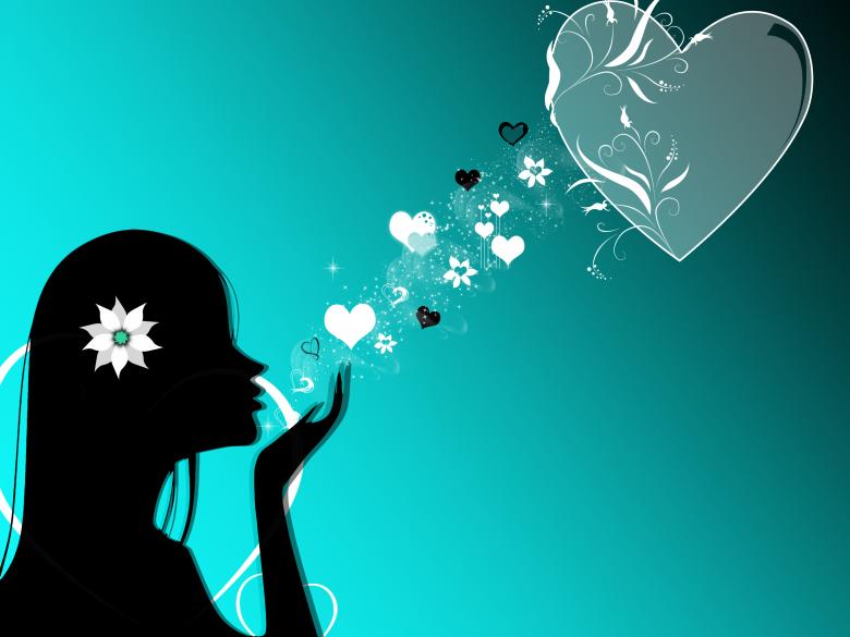 Free stock image of Send my Love  - Blue Illustration created by lady lum