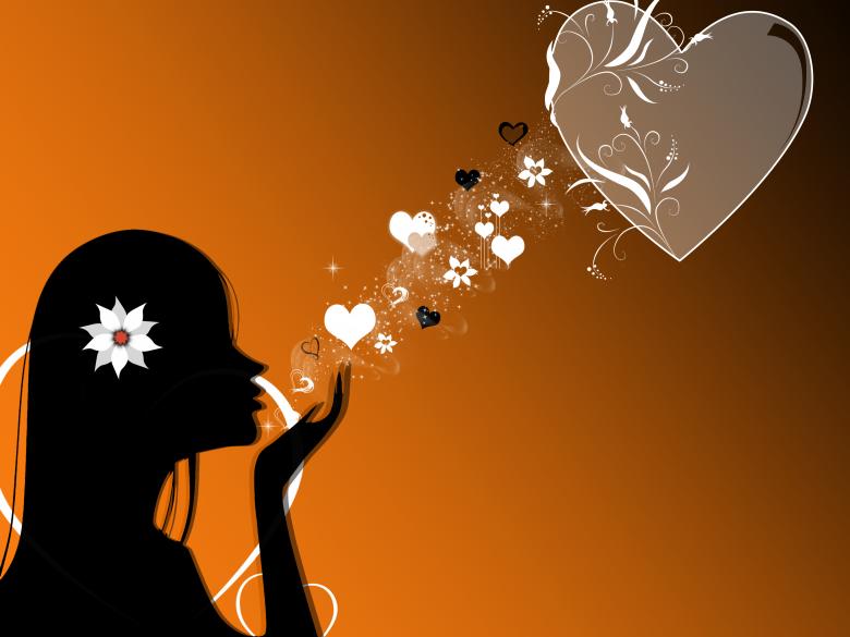 Free stock image of Send my Love  - Orange Illustration created by lady lum
