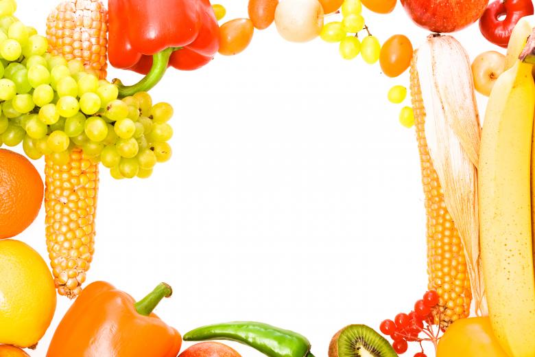 Free stock image of Fruits and Vegetables Frame created by 2happy