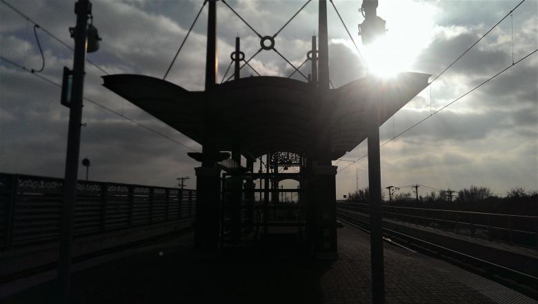 Free stock image of Train Station at Dusk created by Brenda Bassett