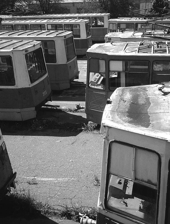 Free stock image of Old Trams in the Yard created by Victoria Borodinova
