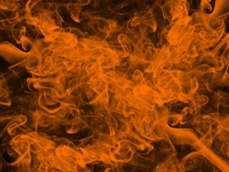 Free Stock Photo of Orange smoke on black background