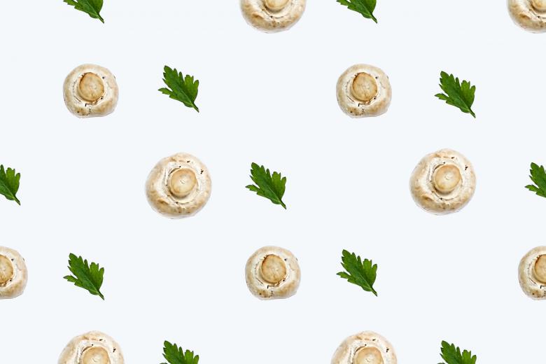 Free stock image of Mushrooms and Herbs Pattern created by Svetlana
