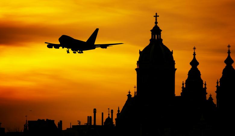 Free stock image of Airplane and Orange Sky created by mohamed hassan