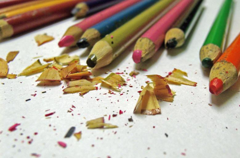 Free stock image of Colored Pencils and Shavings created by David M