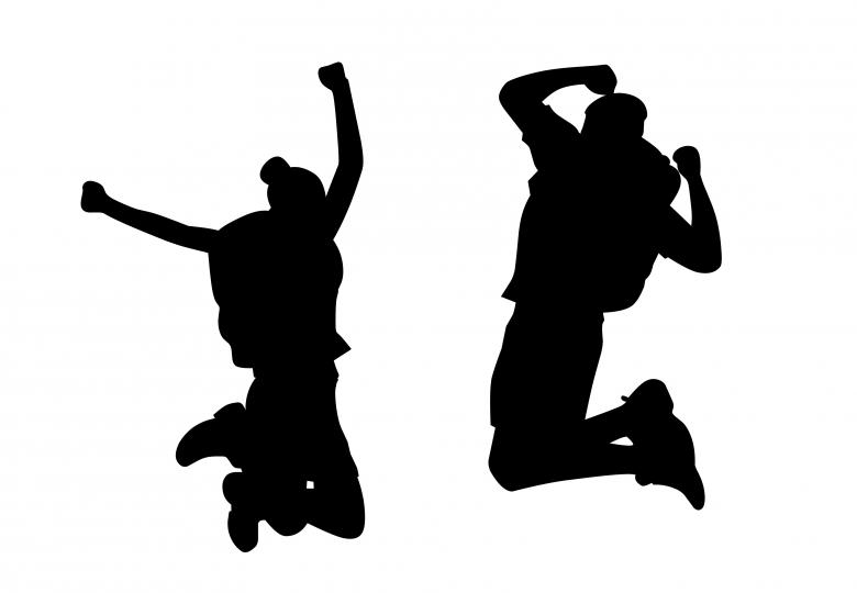Free stock image of Happy People Silhouette created by mohamed hassan