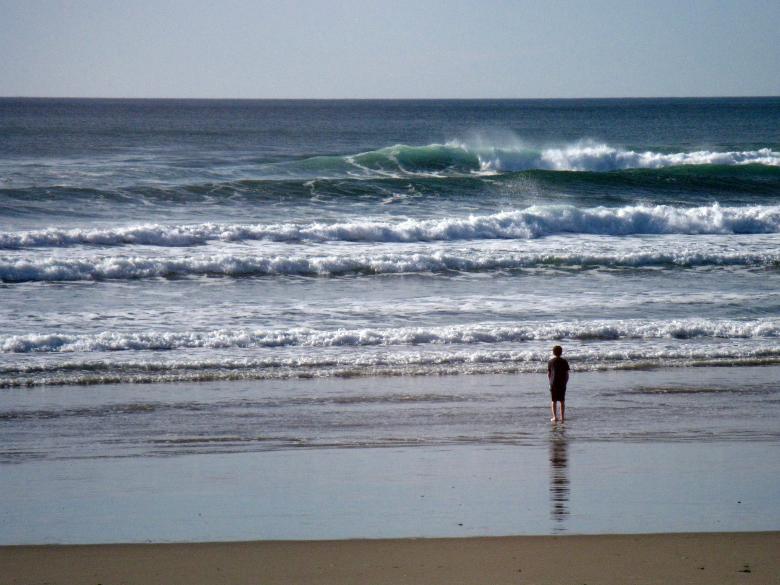 Free stock image of Small Boy Standing on Ocean Beach created by Lindy Thibodaux
