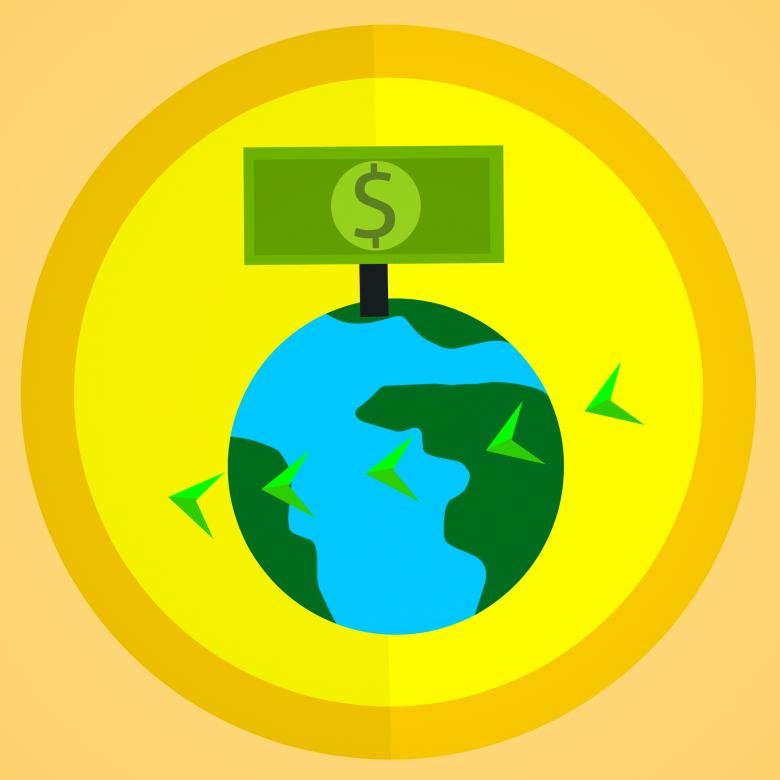 Free stock image of Money Transfer Illustration created by mohamed hassan