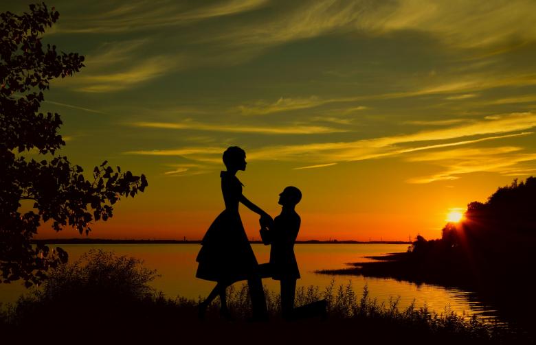 Free stock image of Lovers Sunset created by mohamed hassan