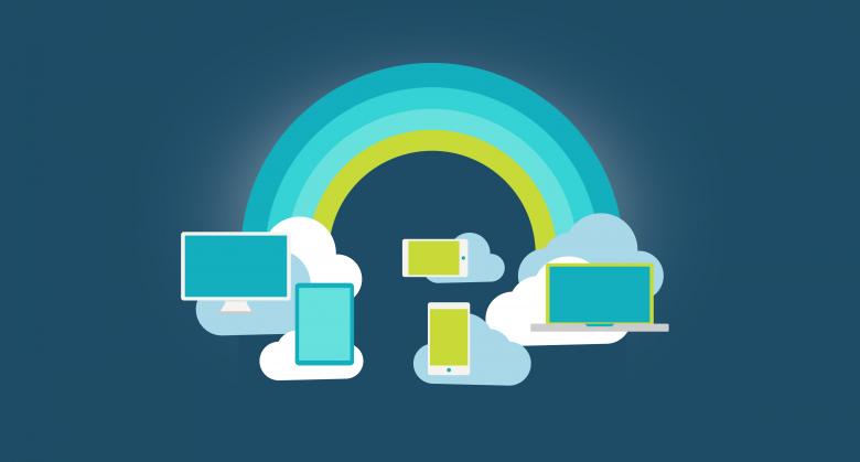 Free stock image of  Cloud Computing with Rainbow created by Jack Moreh