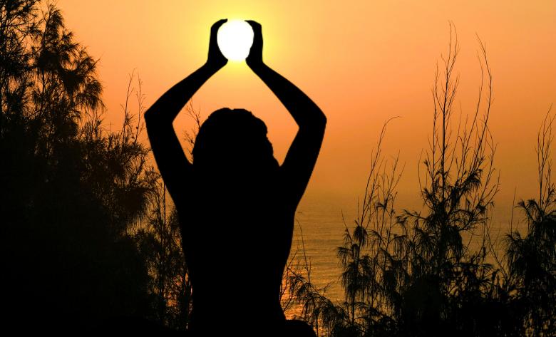 Free stock image of Yoga Pose Sunset created by mohamed hassan