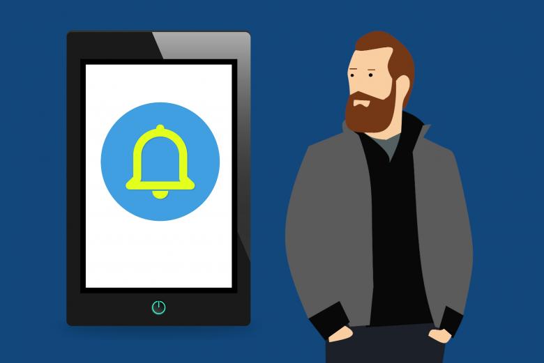 Free stock image of Notification Received Illustration created by mohamed hassan