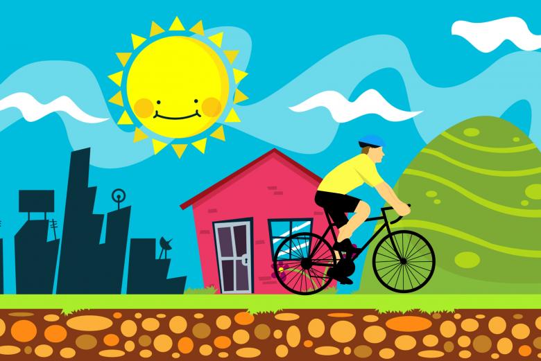 Free stock image of Riding Bicycle in Town created by mohamed hassan