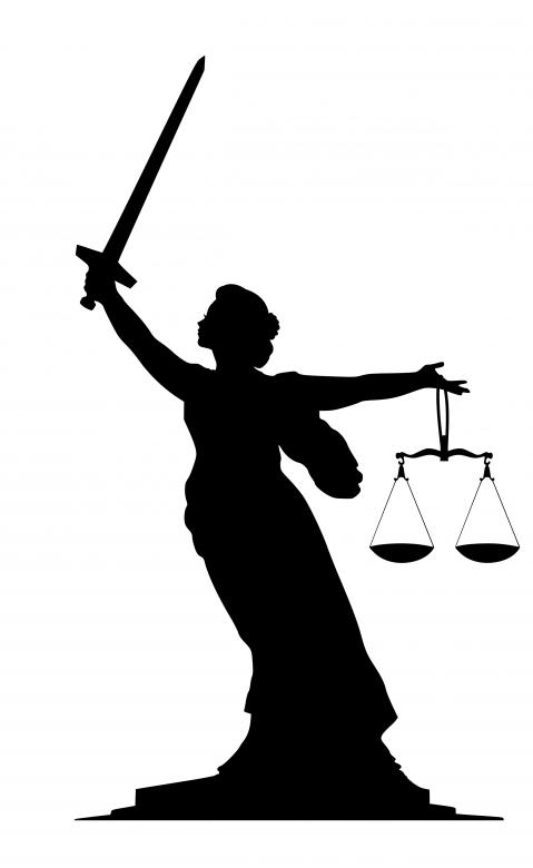 Free stock image of Lady Justice Silhouette created by mohamed hassan