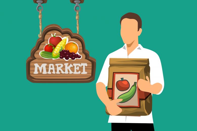 Free stock image of Man at Grocery Market created by mohamed hassan