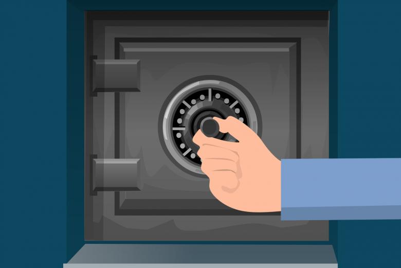 Free stock image of Hand Opening Safe created by mohamed hassan
